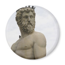 Neptune statue in Piazza Della Signoria, Florence magnets by gothicarts Neptune statue in Piazza Della Signoria, Florence magnets