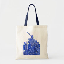 Neptunes Fountain, Alexanderplatz, Berlin, Blue(1) Tote Bag