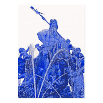 Neptunes Fountain, Alexanderplatz, Berlin, Blue(1) Business Cards