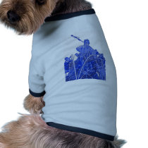 Neptunes Fountain, Alexanderplatz, Berlin, Blue(1) Dog T-shirt
