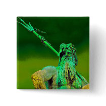Neptunes Fountain, Alexanderplatz, Berlin(n2b) Pinback Button