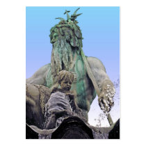 Neptunes Fountain, Alexanderplatz,Berlin,Sky(n1c) Business Card Templates