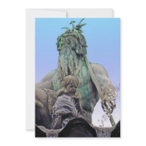 Neptunes Fountain, Alexanderplatz,Berlin,Sky(n1c) Custom Invites