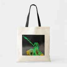 Neptunes Fountain, Alexanderplatz,Black Back Canvas Bags