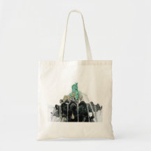 Neptunes Fountain, Alexanderplatz,in Oils(1) Tote Bag