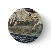 Neptune'S Horses By Crane Walter Pinback Button