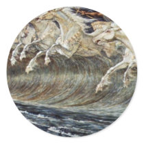 Neptune'S Horses By Crane Walter Sticker