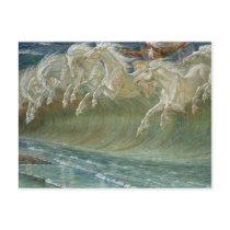 Neptunes Horses Postcard by Angels_Love_Gifts Neptunes Horses Postcard