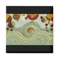 Neptune's MOONS - Abstract magnets by MyOtherPlanet Neptune's MOONS - Abstract magnets