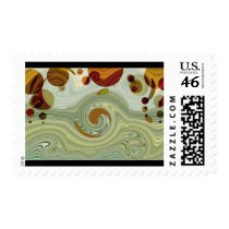 Neptune's MOONS - Abstract Stamp
