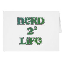Nerd 4 Life Squared cards by Zerotees Nerd 4 Life Squared cards