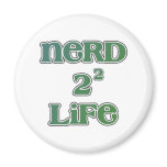 Nerd 4 Life Squared Fridge Magnets