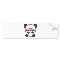 Nerd Cat Bumper Stickers