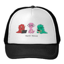 Nerd Dinos Trucker Hats