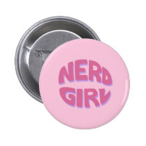 Nerd Girl Basic Button buttons