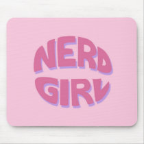 Nerd Girl Mousepad mousepads