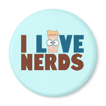 Nerd Love magnets by smallhandsdesigns Nerd Love magnets