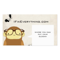 nerd monkey business business cards