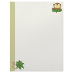 nerd monkey leaves customized letterhead