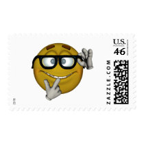 Nerd Postage Stamp