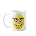 Nerd Smiley Face mugs
