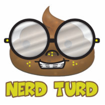 nerd turd with text photo sculpture