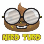 nerd turd with text photo sculpture