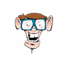 Nerd with Glasses Acrylic Cut Outs