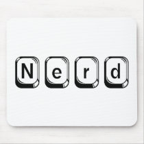 Nerd with keys mouse mat