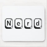 Nerd with keys mouse mat