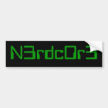 Nerdcore l33t nerdcore bumper 2 bumper stickers