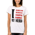 "Nerds" I [love] My Nerd Fitted Babydoll Tee Tshirts