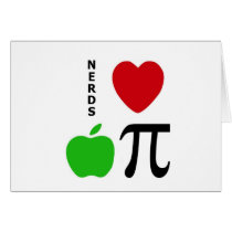 Nerds Love Apple Pie Card