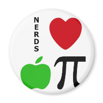 Nerds Love Apple Pie Magnet