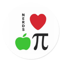 Nerds Love Apple Pie Stickers