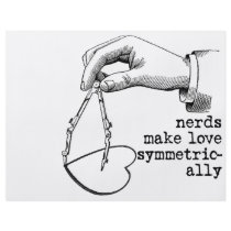 Nerds Make Love Symmetrically Flyer Design
