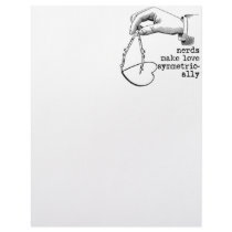 Nerds Make Love Symmetrically Letterhead Design