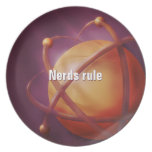 Nerds rule party plate