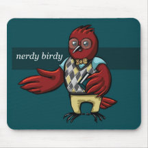 Nerdy Birdy Mouse Pad