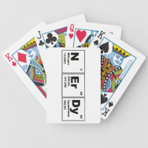 Nerdy Chemistry Product! Bicycle Card Deck