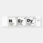 Nerdy Chemistry Product! Bumper Sticker Nerdy Chemistry Product! Bumper Sticker