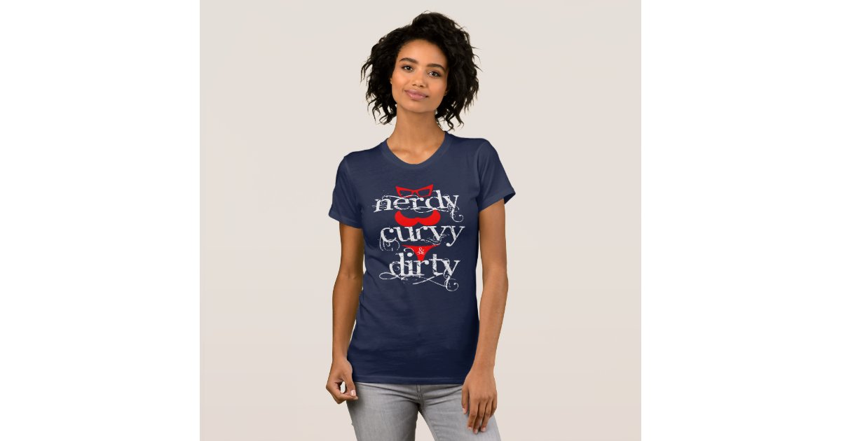 nerdy curvy t shirt