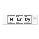 Nerdy Elements Bumper Stickers