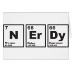 Nerdy Elements Greeting Cards Nerdy Elements Greeting Cards