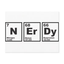Nerdy Elements Postcard