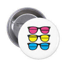 Nerdy/Funky Eyes Buttons