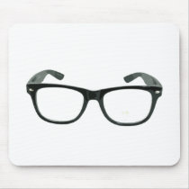 Nerdy Glasses Mousepad by malcolmvintage Nerdy Glasses Mousepad