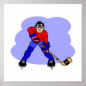 Nerdy hockey player