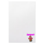 Nerdy Person with Big Colorful Tie Custom Stationery