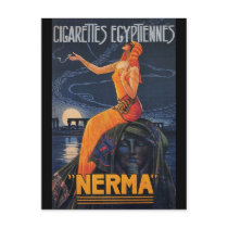 NERMA Cigarettes Egyptiennes postcards by MyOtherPlanet NERMA Cigarettes Egyptiennes postcards